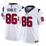 Men Houston Texans #86 Dalton Schultz White 2023 F U S E Vapor Untouchable Stitched Football Jersey