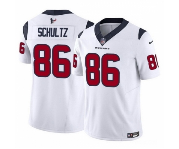 Men Houston Texans #86 Dalton Schultz White 2023 F U S E Vapor Untouchable Stitched Football Jersey