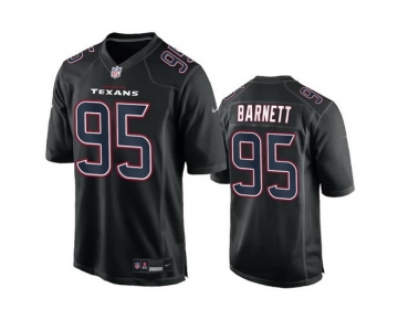 Men Houston Texans #95 Derek Barnett Black Fashion Vapor Untouchable Limited Stitched Football Jersey