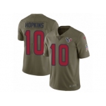 Men Nike Houston Texans #10 DeAndre Hopkins Limited Olive 2017 Salute to Service NFL Jersey