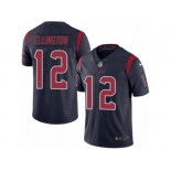 Men Nike Houston Texans #12 Bruce Ellington Limited Navy Blue Rush Vapor Untouchable NFL Jersey