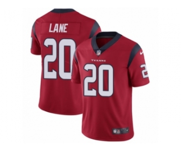 Men Nike Houston Texans #20 Jeremy Lane Red Alternate Vapor Untouchable Limited Player NFL Jersey