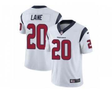 Men Nike Houston Texans #20 Jeremy Lane White Vapor Untouchable Limited Player NFL Jersey