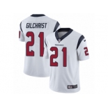 Men Nike Houston Texans #21 Marcus Gilchrist White Vapor Untouchable Limited Player NFL Jersey