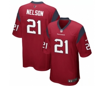 Men Nike Houston Texans #21 Steven Nelson Red Vapor Limited Jersey