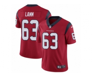 Men Nike Houston Texans #63 Kendall Lamm Red Alternate Vapor Untouchable Limited Player NFL Jersey