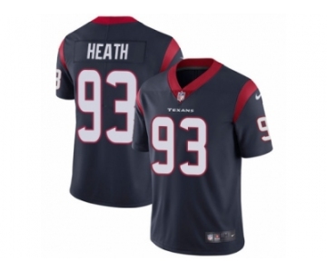 Men Nike Houston Texans #93 Joel Heath Navy Blue Team Color Vapor Untouchable Limited Player NFL Jersey