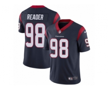 Men Nike Houston Texans #98 D.J. Reader Navy Blue Team Color Vapor Untouchable Limited Player NFL Jersey