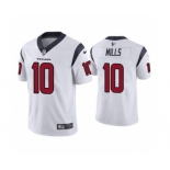 Men's Houston Texans #10 Davis Mills White Vapor Untouchable Limited Stitched Jersey