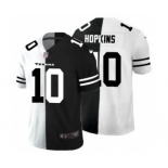 Men's Houston Texans #10 DeAndre Hopkins Black V White Peace Split Vapor Untouchable Limited Football Jersey