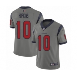 Men's Houston Texans #10 DeAndre Hopkins Limited Gray Inverted Legend Football Jersey