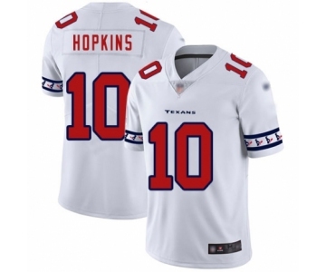 Men's Houston Texans #10 DeAndre Hopkins White Team Logo Fashion Limited Football Jersey