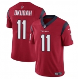 Men's Houston Texans #11 Jeff Okudah Red Vapor Untouchable Football Stitched Jersey