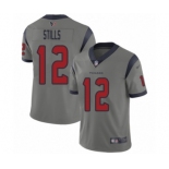 Men's Houston Texans #12 Kenny Stills Limited Gray Inverted Legend Football Jersey