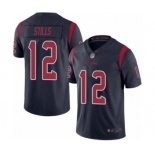 Men's Houston Texans #12 Kenny Stills Limited Navy Blue Rush Vapor Untouchable Football Jersey