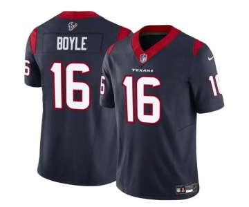 Men's Houston Texans #16 Tim Boyle Navy 2024 F.U.S.E Vapor Untouchable Stitched Football Jersey