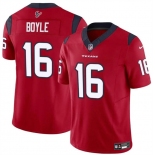 Men's Houston Texans #16 Tim Boyle Red 2024 F.U.S.E Vapor Untouchable Stitched Football Jersey