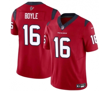 Men's Houston Texans #16 Tim Boyle Red 2024 F.U.S.E Vapor Untouchable Stitched Football Jersey