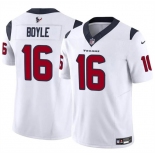 Men's Houston Texans #16 Tim Boyle White 2024 F.U.S.E Vapor Untouchable Stitched Football Jersey