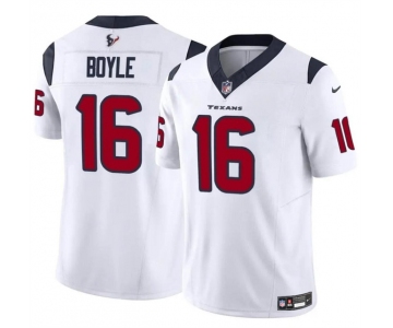 Men's Houston Texans #16 Tim Boyle White 2024 F.U.S.E Vapor Untouchable Stitched Football Jersey