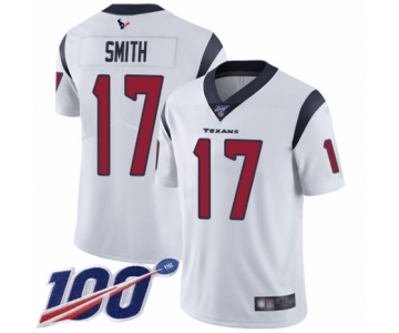 Men's Houston Texans #17 Vyncint Smith White Vapor Untouchable Limited Player 100th Season Football Jersey