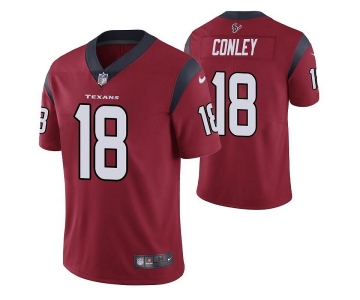 Men's Houston Texans #18 Chris Conley Red Vapor Untouchable Limited Stitched Jersey