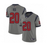 Men's Houston Texans #20 Justin Reid Limited Gray Inverted Legend Football Jersey