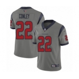 Men's Houston Texans #22 Gareon Conley Limited Gray Inverted Legend Football Jersey