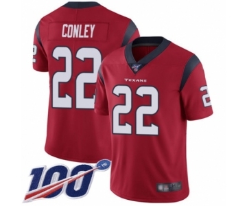 Men's Houston Texans #22 Gareon Conley Red Alternate Vapor Untouchable Limited Player 100th Season Football Jersey