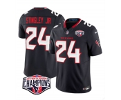 Men's Houston Texans #24 Derek Stingley Jr. Navy F.U.S.E. 2024 AFC South Division Champions Vapor Limited Stitched Football Jersey