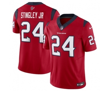 Men's Houston Texans #24 Derek Stingley Jr. Red 2023 F.U.S.E Vapor Untouchable Stitched Football Jersey