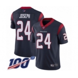 Men's Houston Texans #24 Johnathan Joseph Navy Blue Team Color Vapor Untouchable Limited Player 100th Season Football Jersey