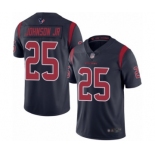 Men's Houston Texans #25 Duke Johnson Jr Limited Navy Blue Rush Vapor Untouchable Football Jersey