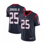 Men's Houston Texans #25 Duke Johnson Jr Navy Blue Team Color Vapor Untouchable Limited Player Football Jersey