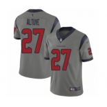 Men's Houston Texans #27 Jose Altuve Limited Gray Inverted Legend Football Jersey