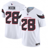 Men's Houston Texans #28 Joe Mixon White 2024 Vapor F.U.S.E. Limited Football Stitched Jersey