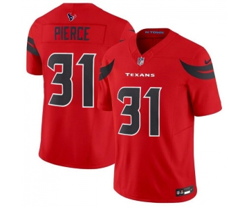 Men's Houston Texans #31 Dameon Pierce Red 2024 Alternate F.U.S.E Vapor Football Stitched Jersey