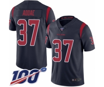 Men's Houston Texans #37 Jahleel Addae Limited Navy Blue Rush Vapor Untouchable 100th Season Football Jersey