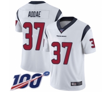 Men's Houston Texans #37 Jahleel Addae White Vapor Untouchable Limited Player 100th Season Football Jersey