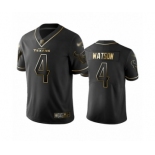 Men's Houston Texans #4 Deshaun Watson Limited Black Golden Edition Football Jersey