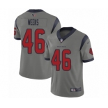 Men's Houston Texans #46 Jon Weeks Limited Gray Inverted Legend Football Jersey