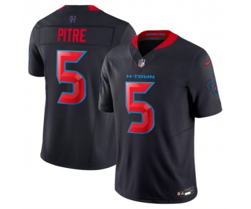 Men's Houston Texans #5 Jalen Pitre Navy 2024 2nd Alternate F.U.S.E Vapor Football Stitched Jersey