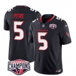 Men's Houston Texans #5 Jalen Pitre Navy F.U.S.E. 2024 AFC South Division Champions Vapor Limited Stitched Football Jersey