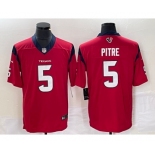 Men's Houston Texans #5 Jalen Pitre Red 2022 Vapor Untouchable Stitched Nike Limited Jersey