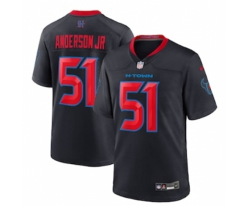 Men's Houston Texans #51 Will Anderson Jr. Nike Navy 2nd Alternate Game Jersey