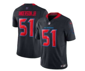 Men's Houston Texans #51 Will Anderson Jr. Nike Navy 2nd Alternate Vapor F.U.S.E. Limited Jersey