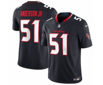 Men's Houston Texans #51 Will Anderson Jr. Nike Navy Vapor F.U.S.E. Limited Jersey