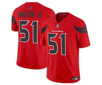 Men's Houston Texans #51 Will Anderson Jr. Red 2024 Alternate Vapor F.U.S.E. Limited Football Stitched Jersey