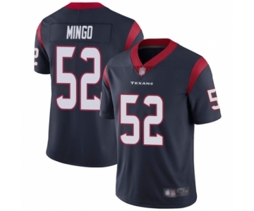 Men's Houston Texans #52 Barkevious Mingo Navy Blue Team Color Vapor Untouchable Limited Player Football Jersey