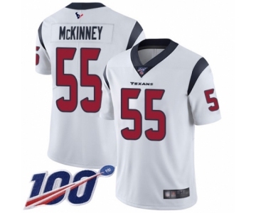 Men's Houston Texans #55 Benardrick McKinney White Vapor Untouchable Limited Player 100th Season Football Jersey